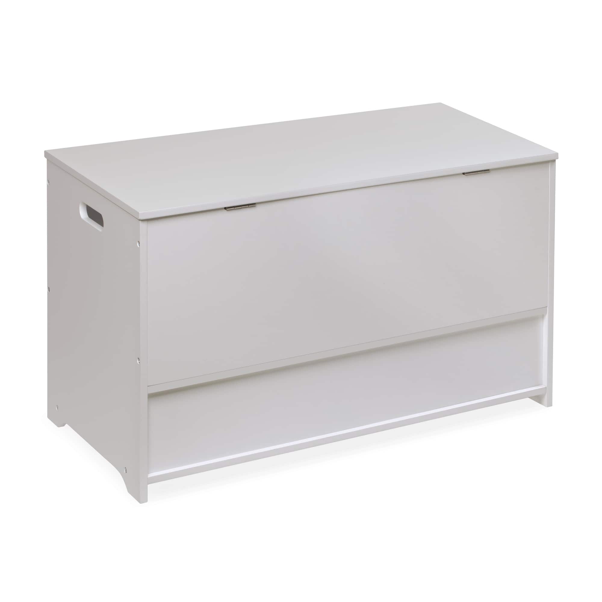 Badger Basket White Up & Down Toy & Storage Bench